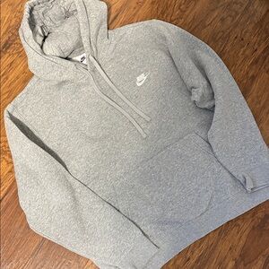 Nike Men’s Club Fleece Pullover Hoodie - Grey